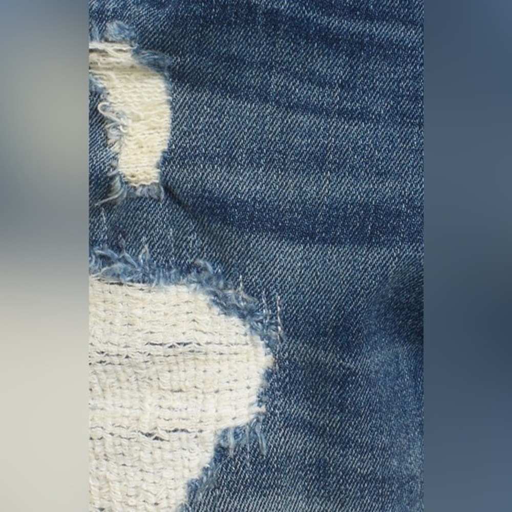 Blank NYC The Fulton Roll Up distressed denim cutoff shorts size 29 - Picture 10 of 12